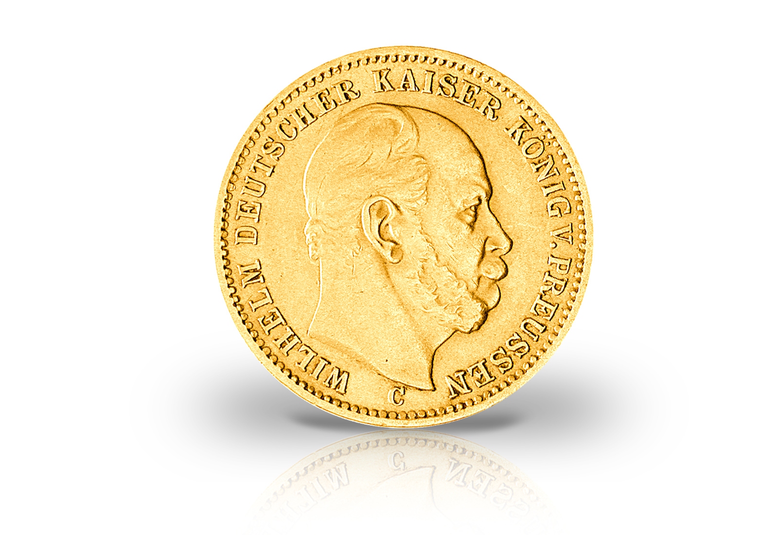 20 Mark Goldmünze 1871-1873 Deutsches Kaiserreich Preußen Kaiser Wilhelm I. Jaeger-Nr. 243