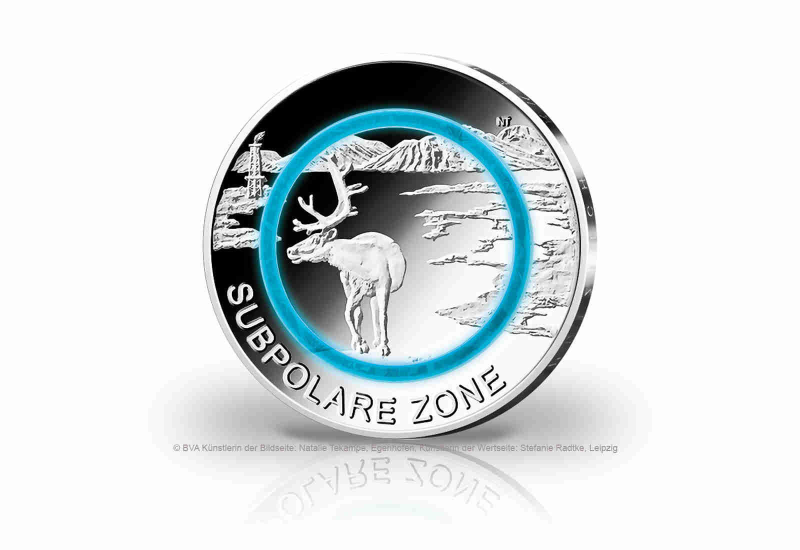 5 Euro 2020 Deutschland Subpolare Zone mit Polymerring st Prägestätte J