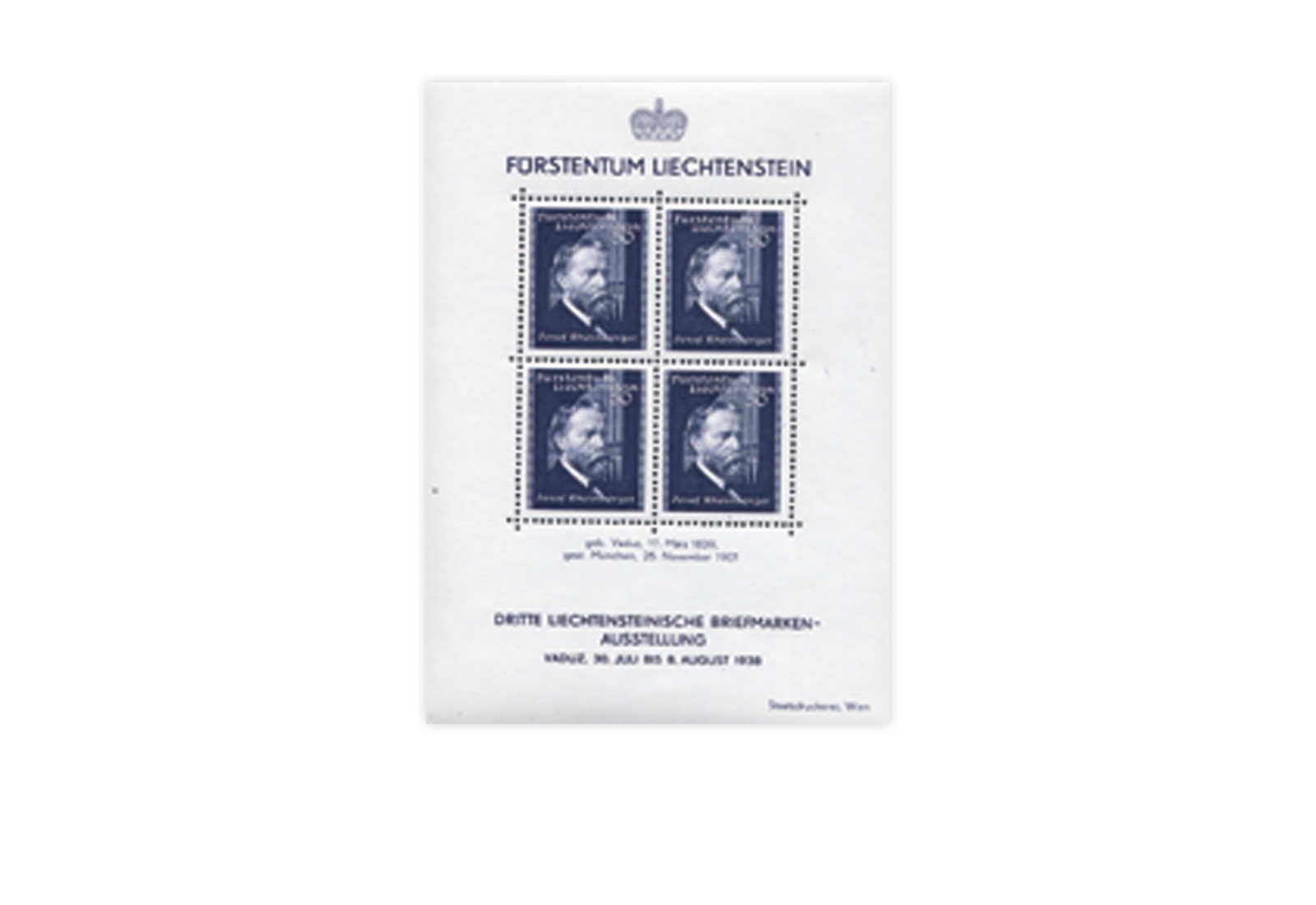 Liechtenstein Block 3 gestempelt 1936