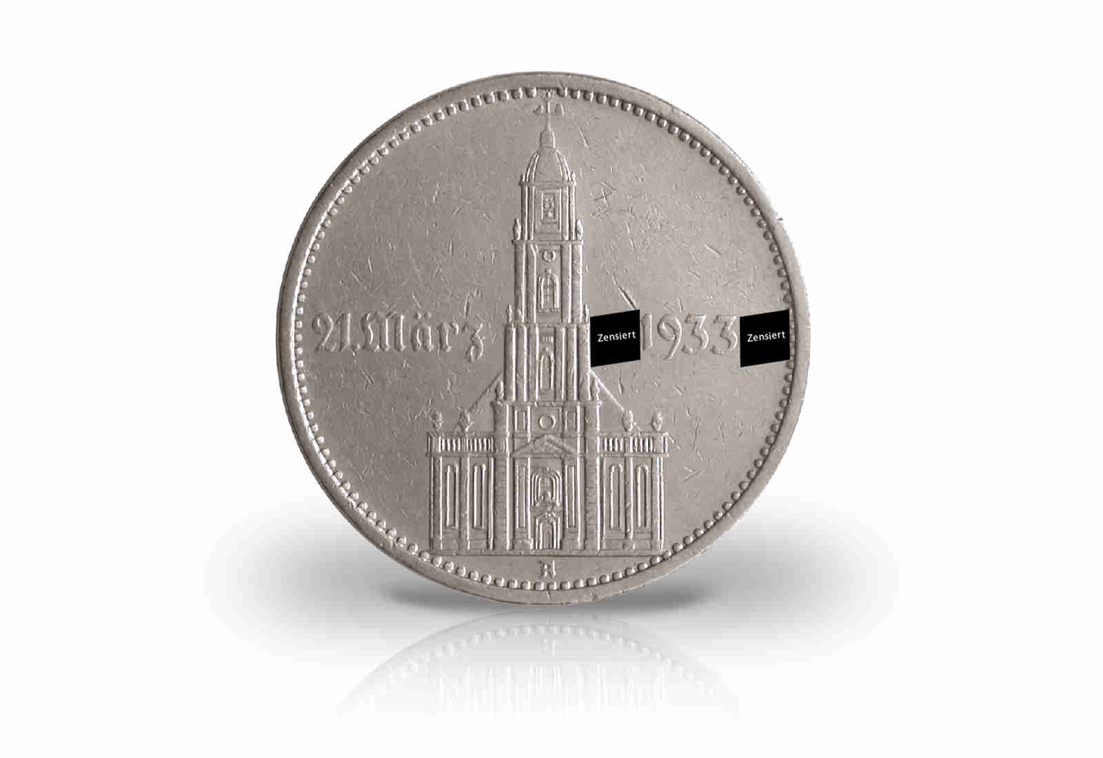 5 Reichsmark 1934 Drittes Reich Eröffnung Reichstag Garnisonskirche Jaeger-Nr. 356