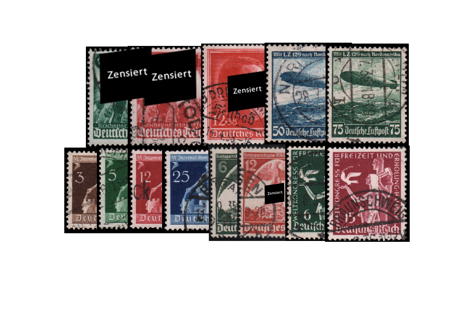 DR Lot gestempelt im SET: