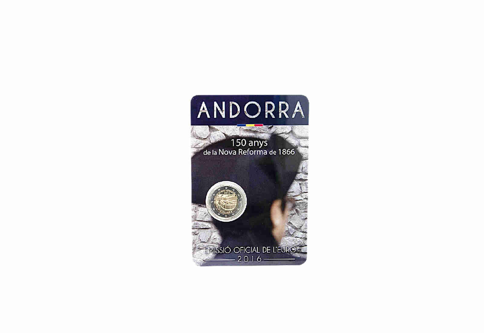 2 Euro 2016 Andorra 150 Jahre Reform Andorras 1866 st in Coincard