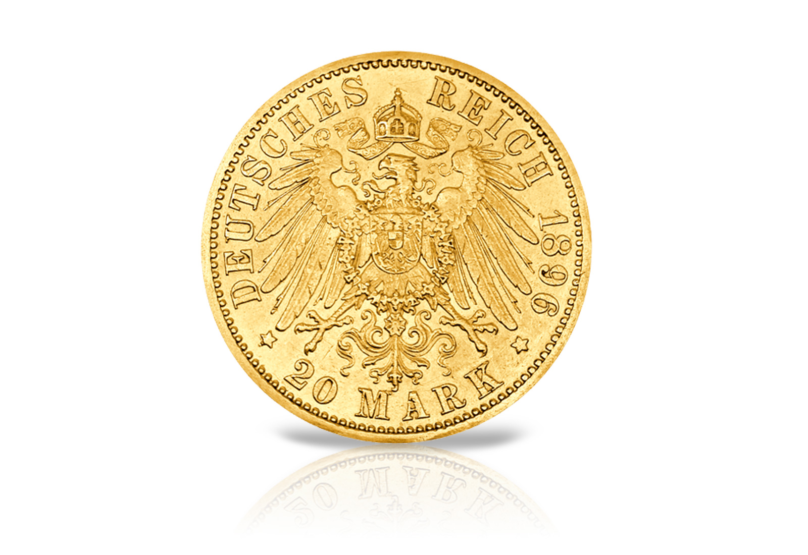 20 Mark Goldmünze 1892-1896 Großherzog Carl Alexander Jaeger -Nr. 282