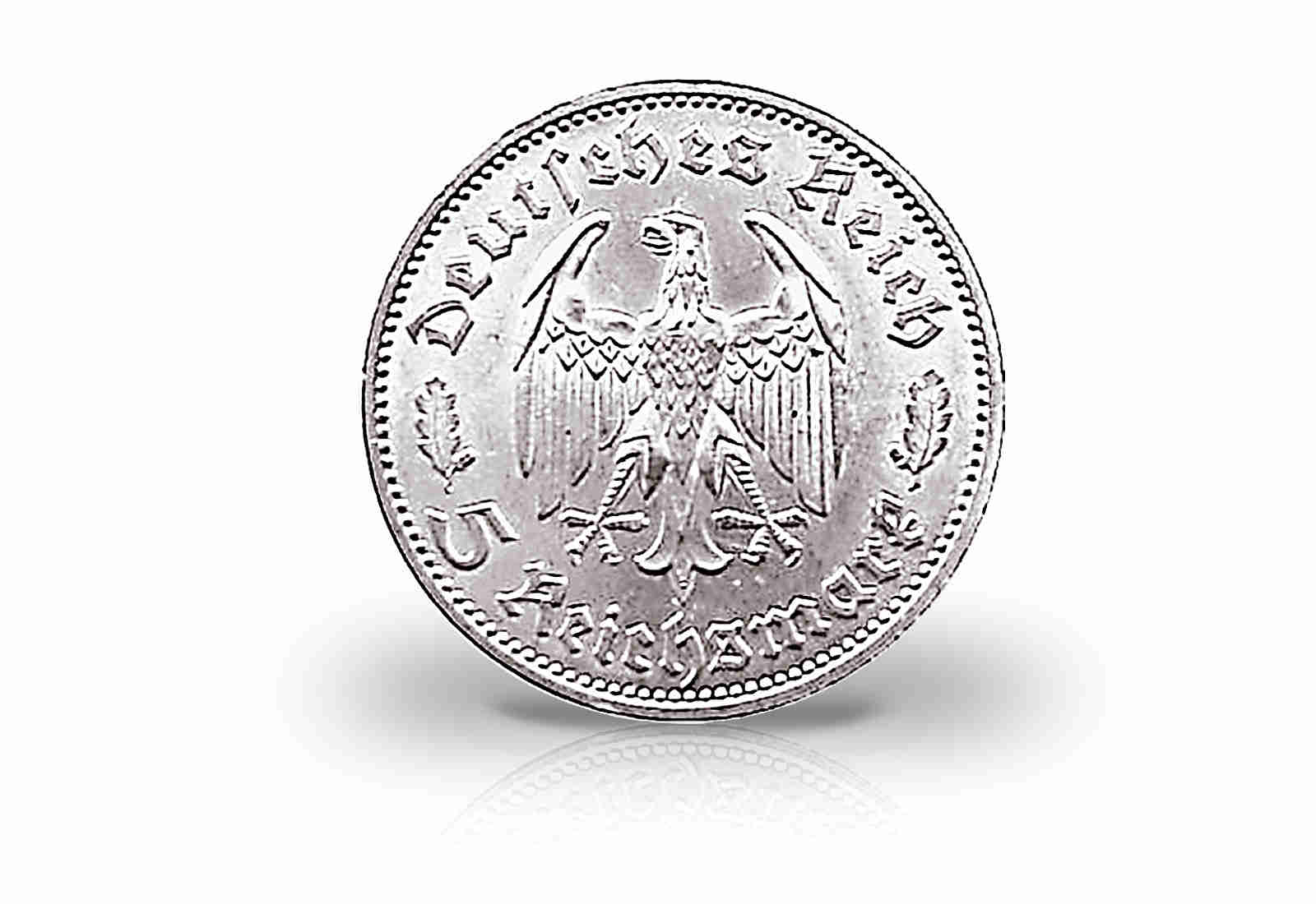 5 Reichsmark 1934 Drittes Reich Schiller