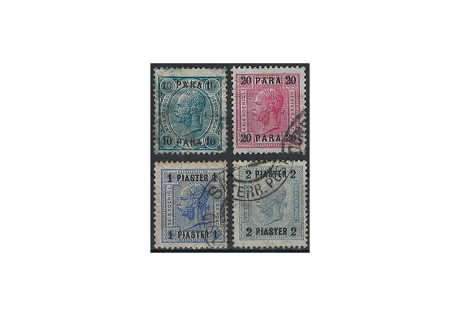 Levante Franz Joseph 1903 Mi.Nr. 43-46 Falz