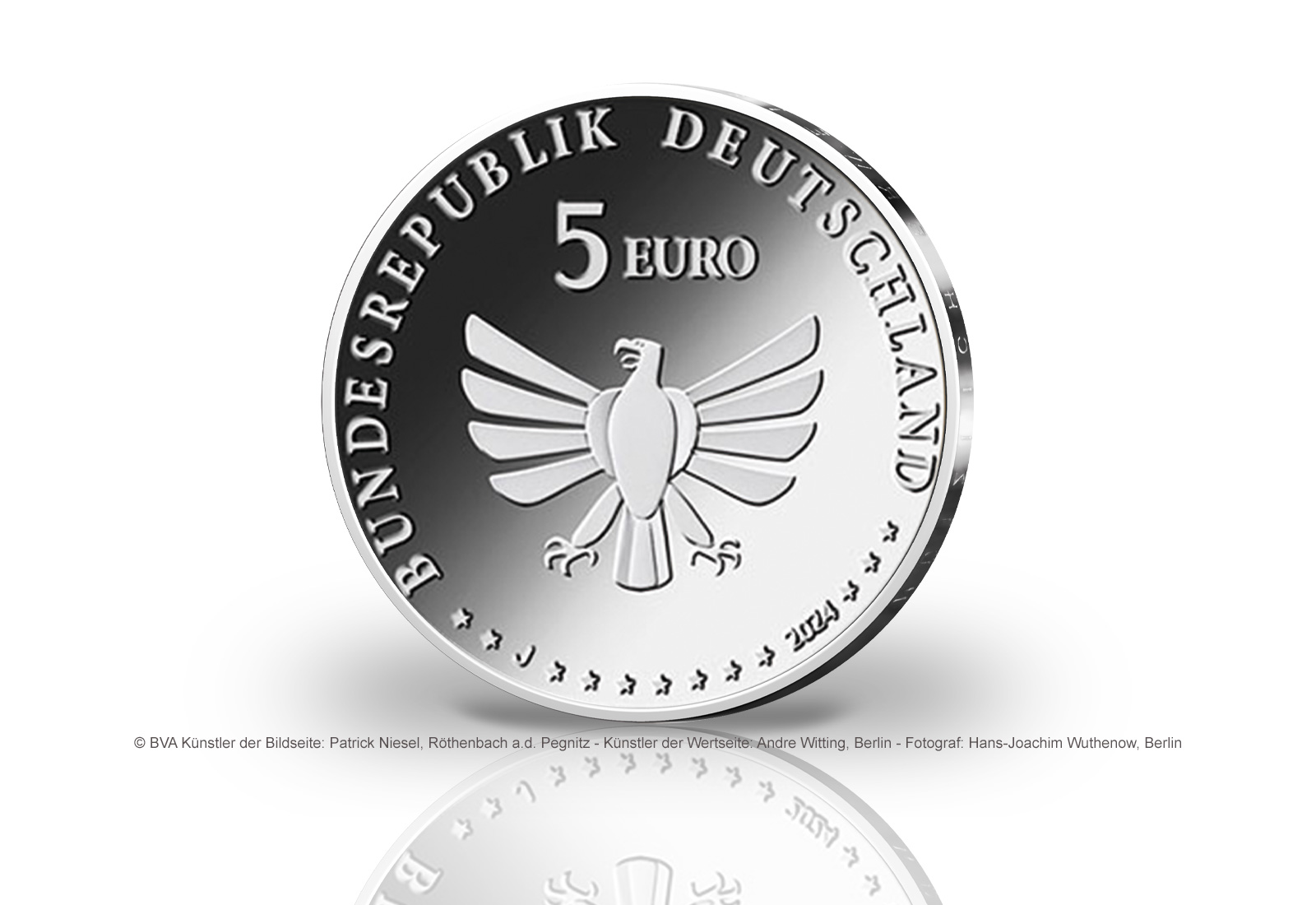 5 Euro 2024 Deutschland Steinhummel st Prägestätte J