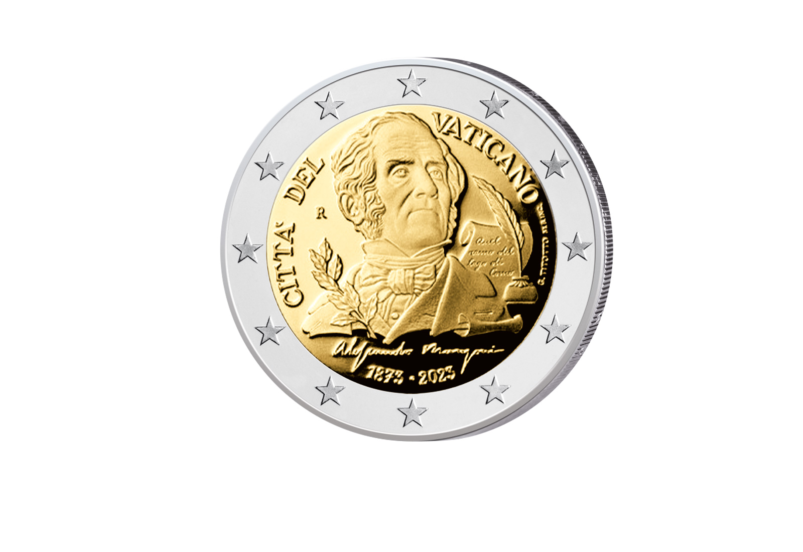 2 Euro 2023 Vatikan 150. Todestag von Alessandro Manzoni PP