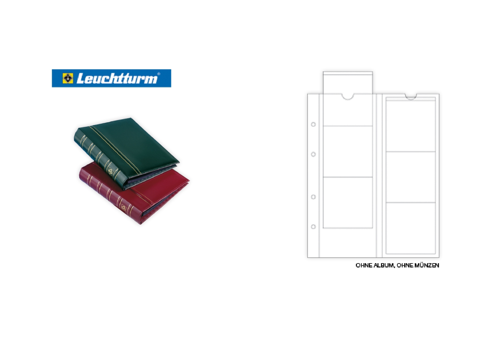 Folientaschen für Münzen bis ø 65 mm
