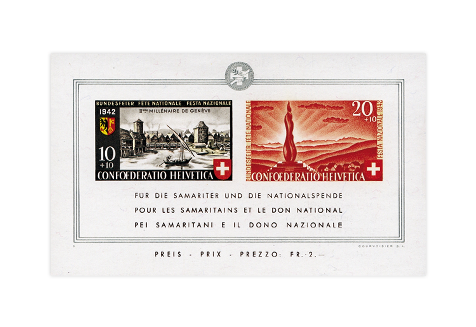 Schweiz Block 7 Pro Patria 1942 postfrisch