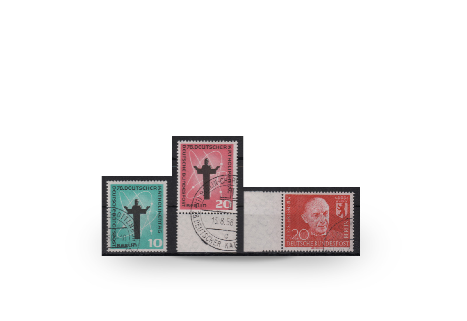Berlin Jahrgang 1958 Mi.Nr. 179-181 gestempelt