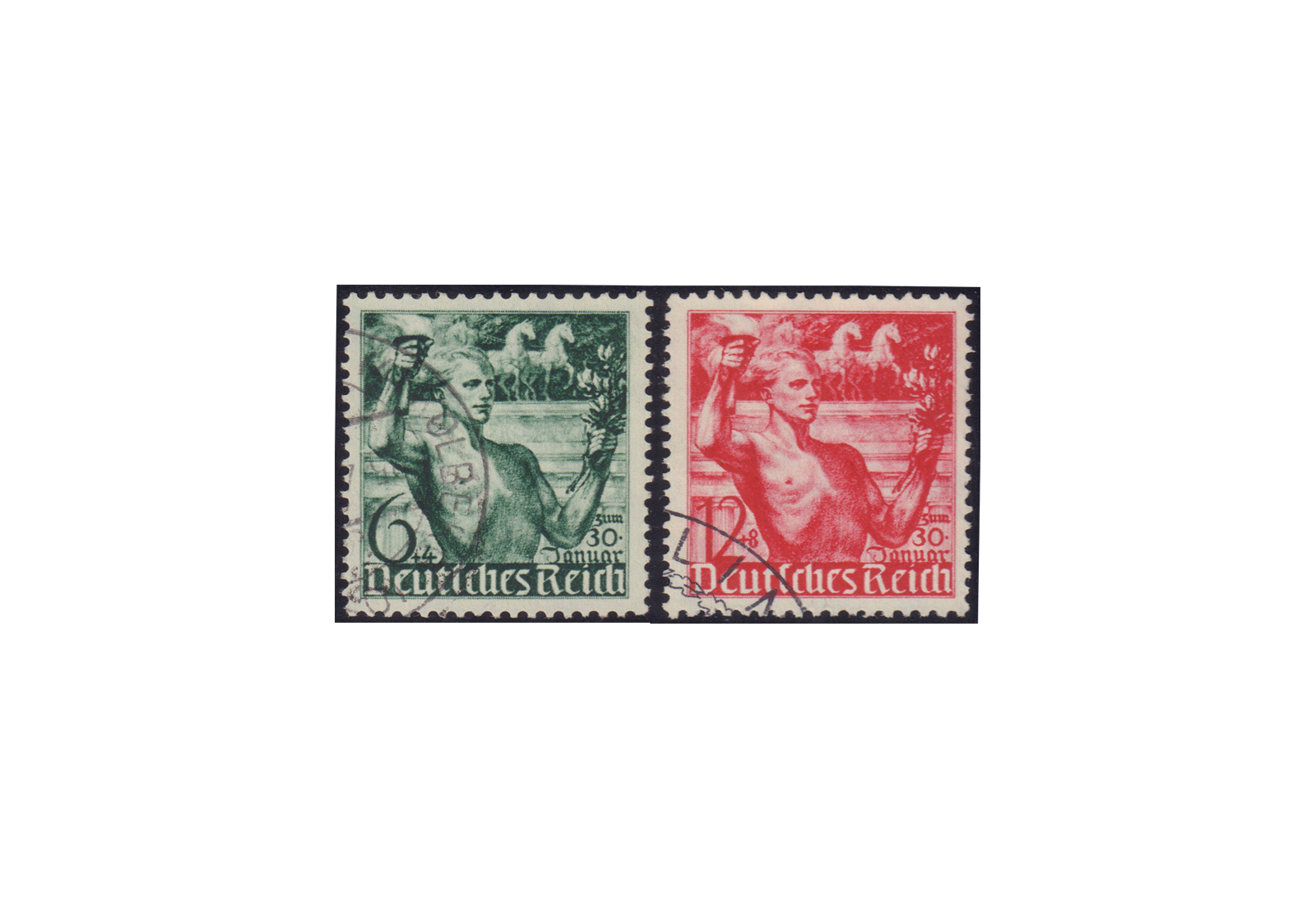 Deutsches Reich Mi.Nr. 660/61 gestempelt