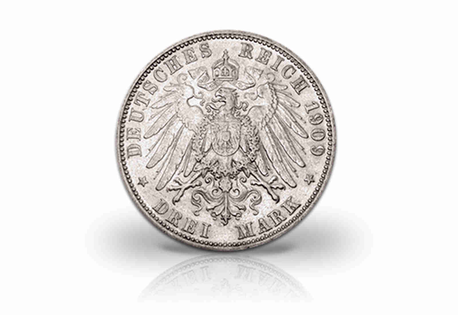 3 Mark 1911 Deutsches Kaiserreich Anhalt Herzog Friedrich II. Jaeger-Nr. 23