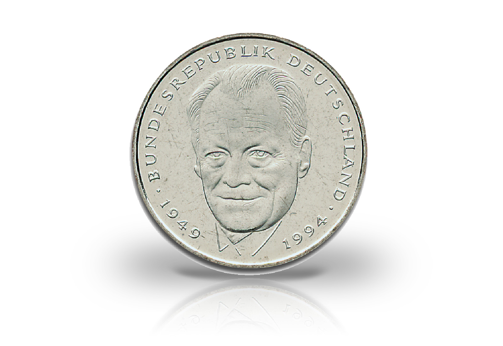 2 DM 1994-2001 BRD Willy Brandt 40er Set Jaeger-Nr. 459