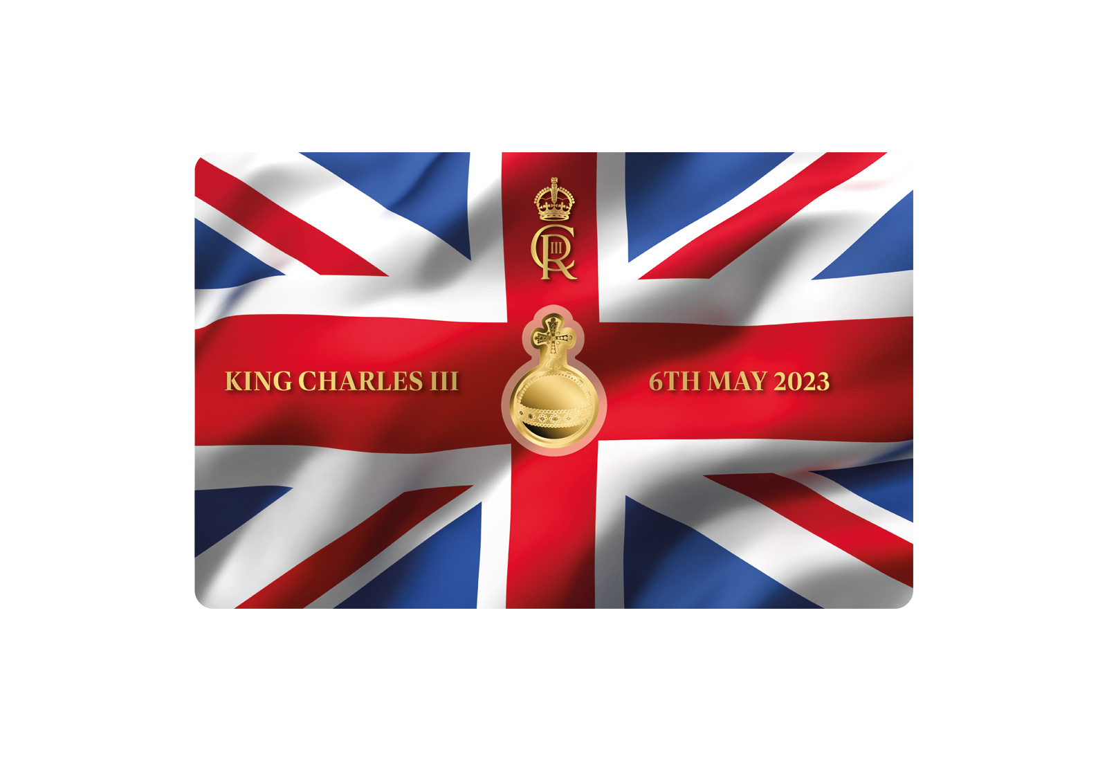 Goldmünze Motiv "Krönung König Charles III" Coincard 999/1000 Gold Geschenk