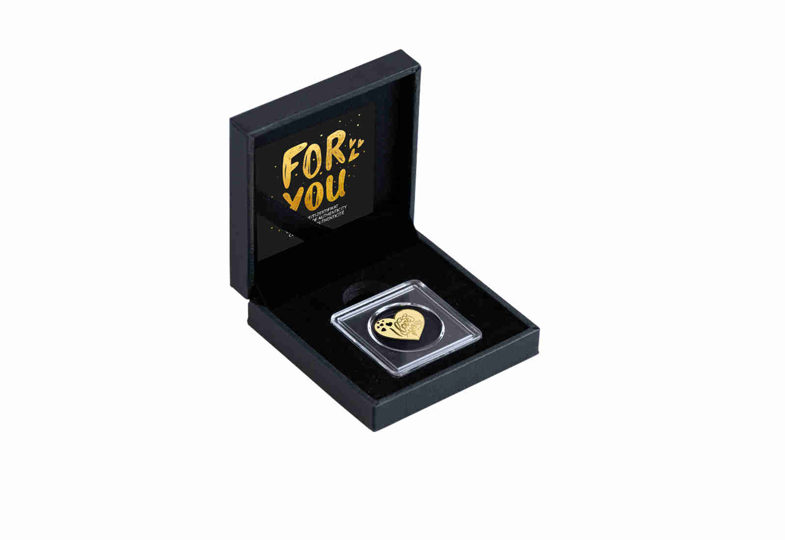 Goldausgabe Motiv "I Love You" 999/1000 Gold Geschenk