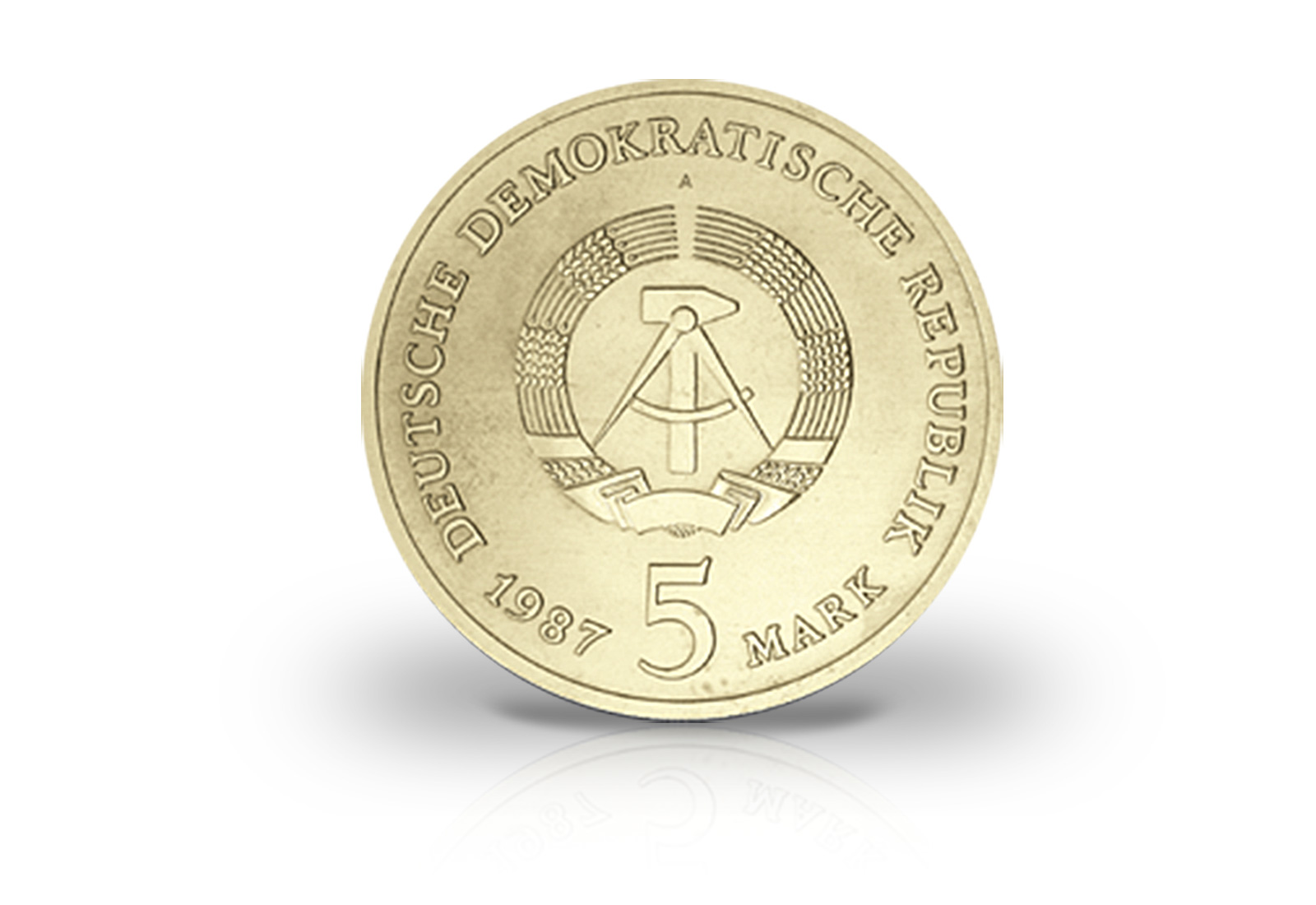 5 Mark Gedenkmünze 1987 DDR Rotes Rathaus in Berlin Jaeger-Nr. 1614