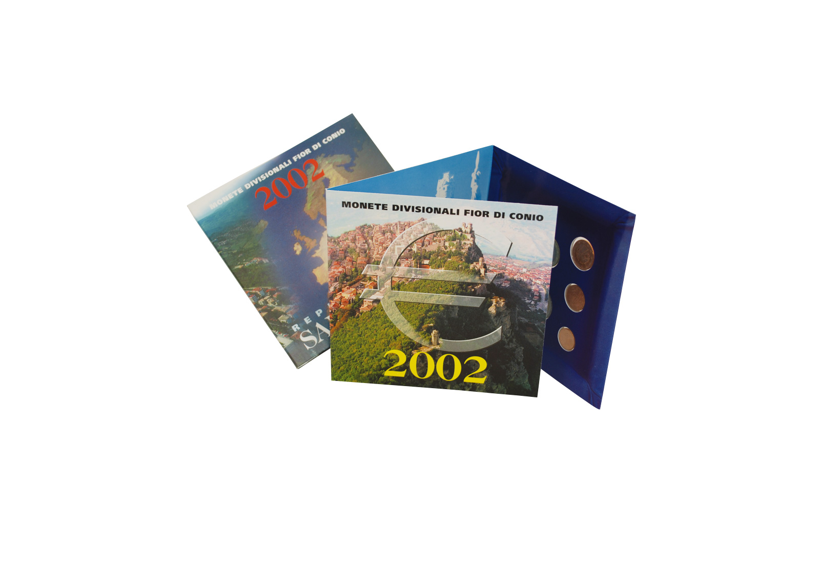 Kursmünzensatz 2002 San Marino st ohne 5 Euro Silber