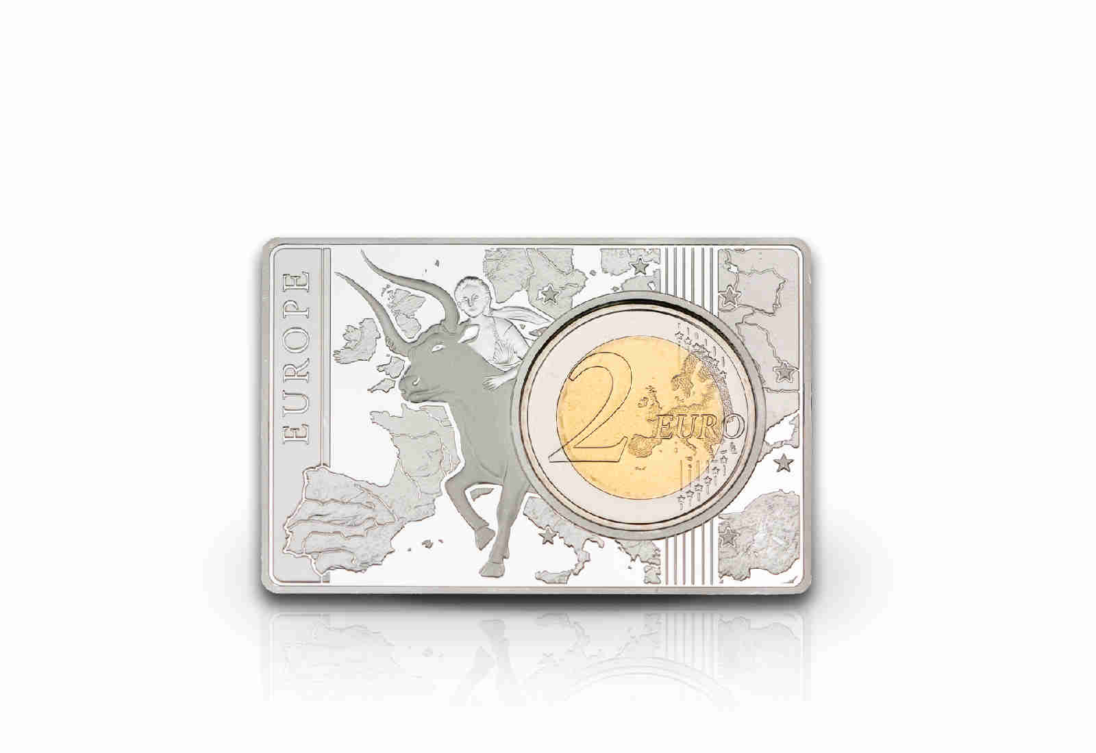 2 Euro 2019 Deutschland 70 Jahre Bundesrat eingefasst in einem Barren Prägestätte G