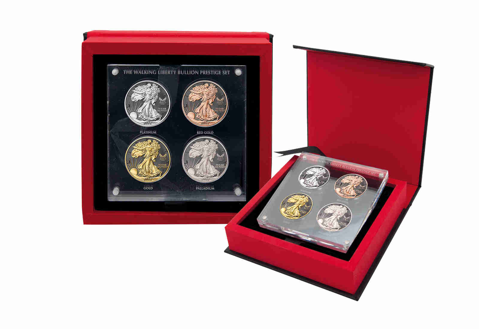 Jubiläumskollektion "American Eagle" 2026 - 4x 1 oz Silber mit verschiedenen Veredelungen