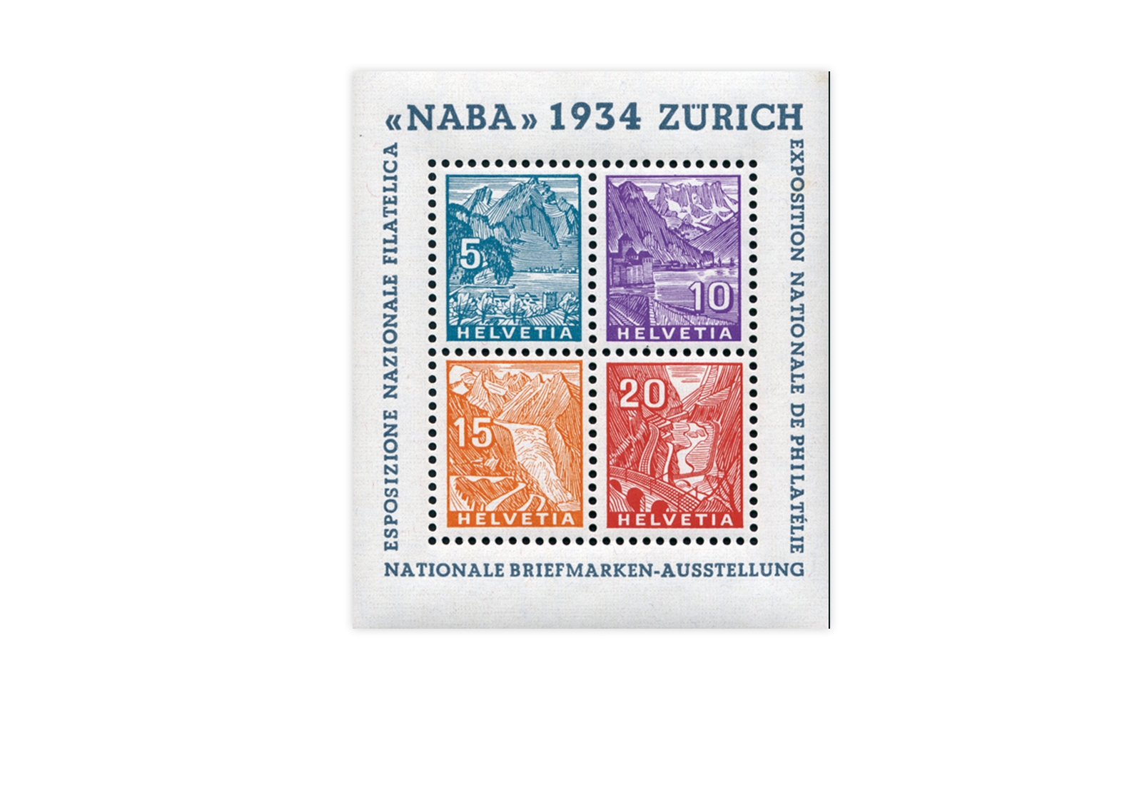 Schweiz Block 1 NABA Zürich 1934 postfrisch