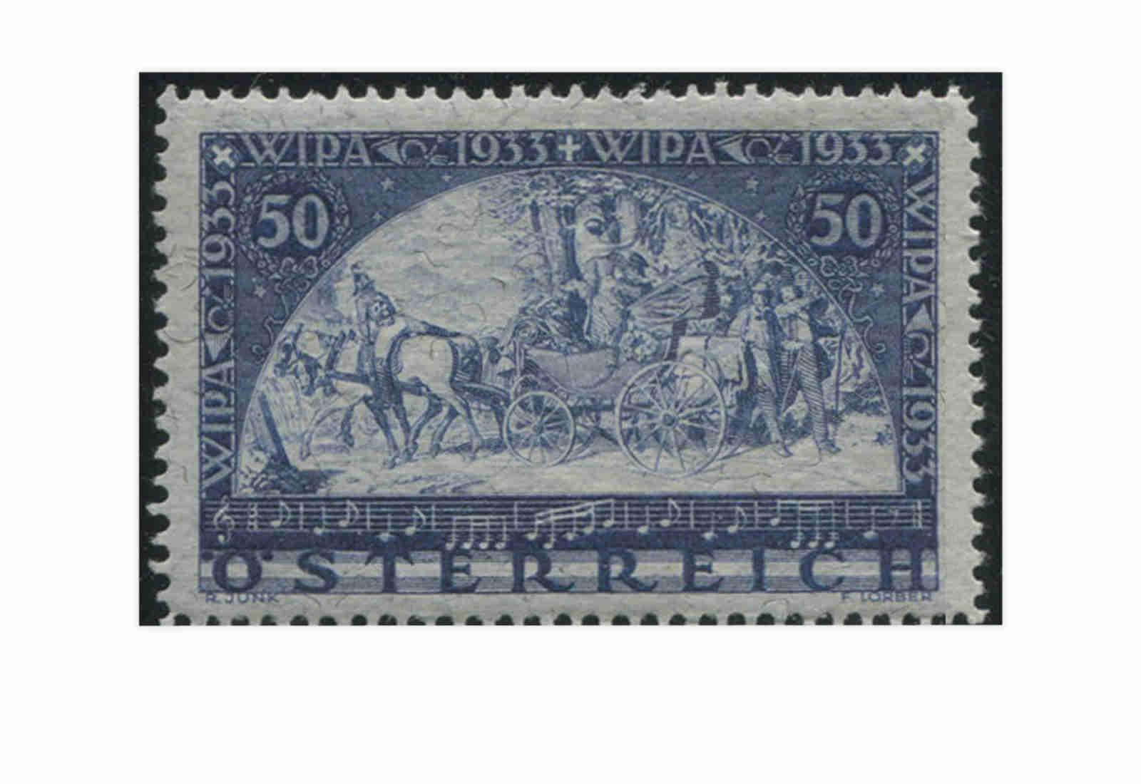 1. Republik Österreich WIPA 1933 Mi.Nr. 556 A Falz