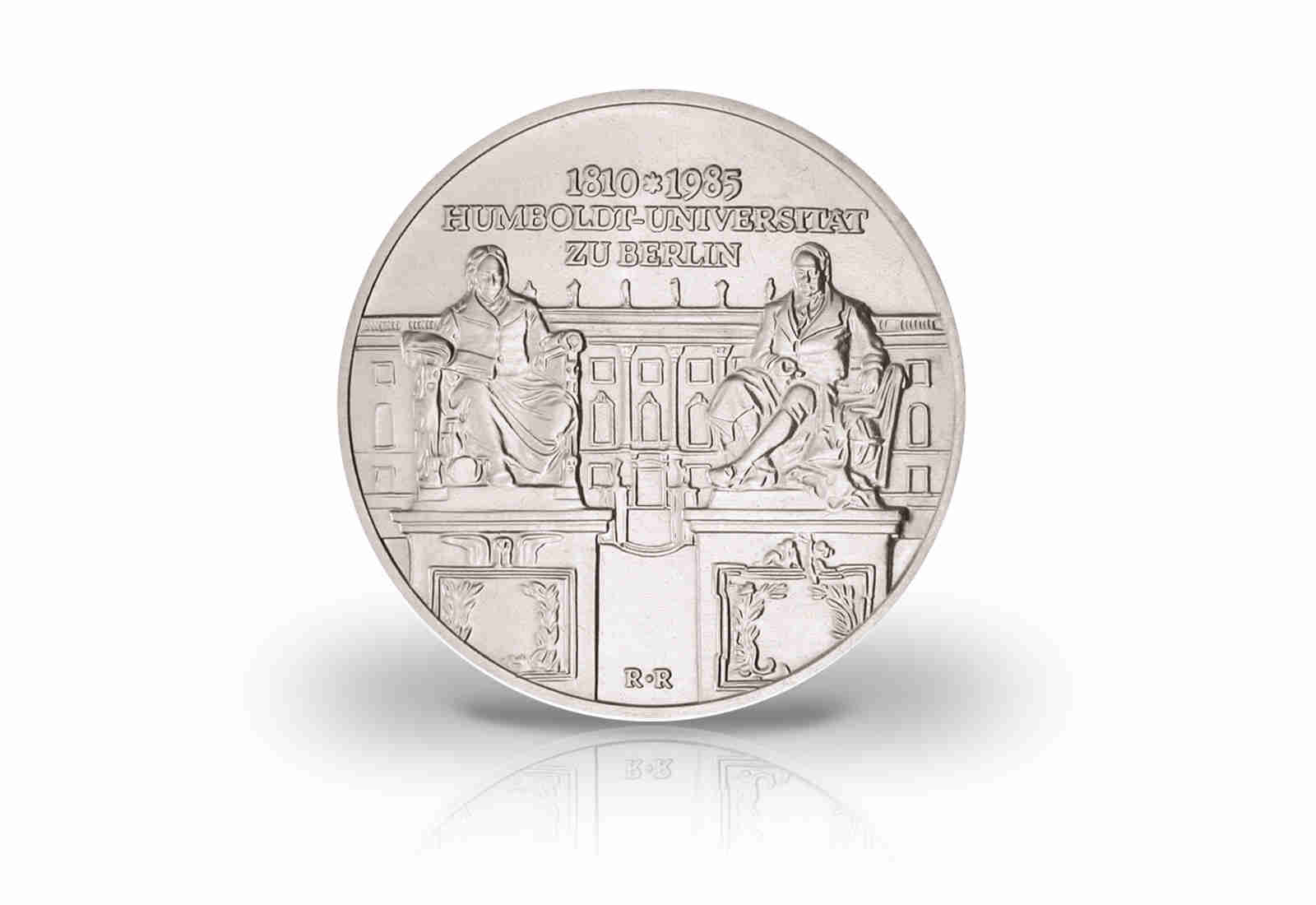 10 Mark Gedenkmünze 1985 DDR 175 Jahre Humboldt-Universität Berlin Jaeger-Nr. 1606