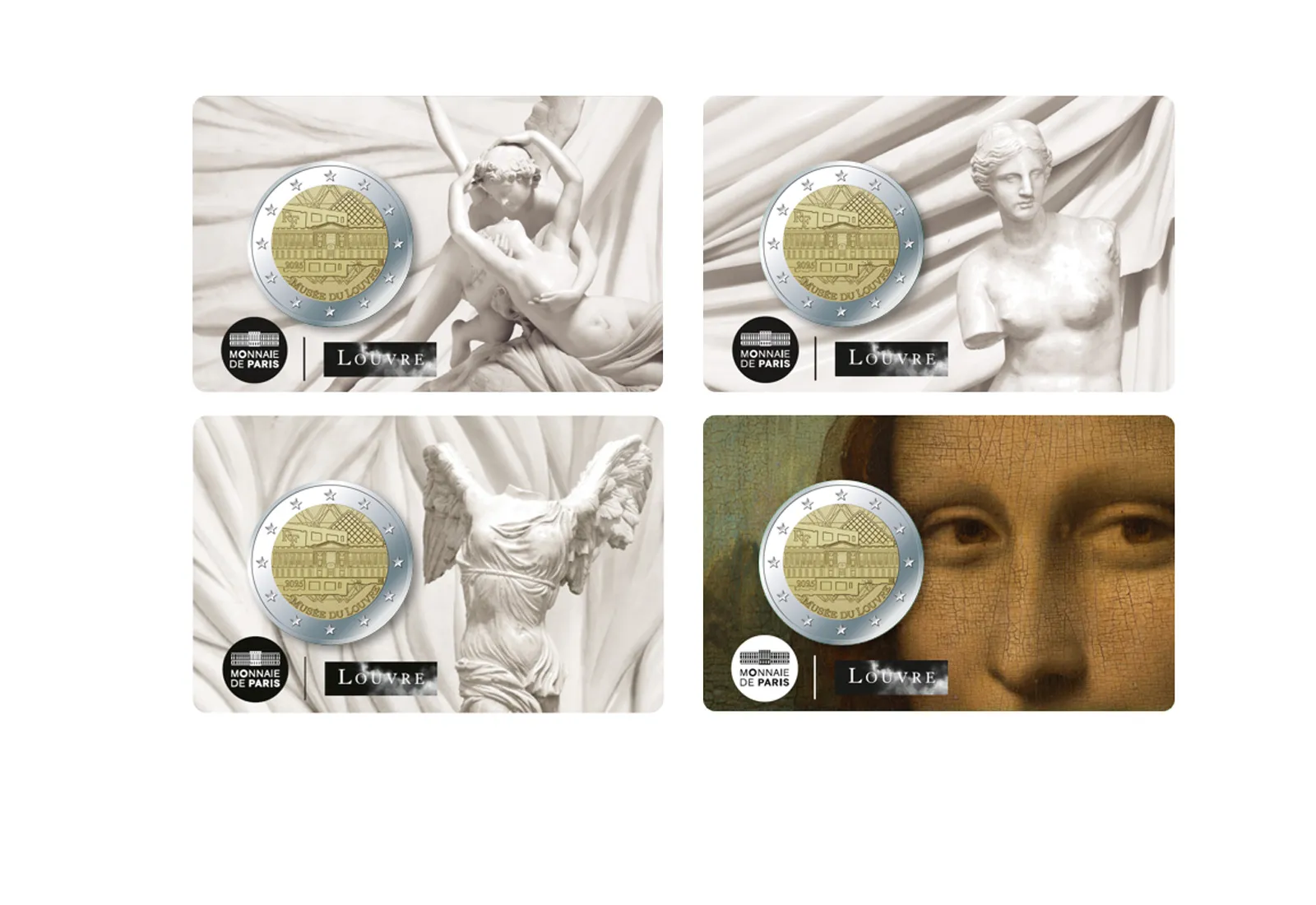 2 Euro 2025 Frankreich Louvre Museum Coincard unserer Wahl