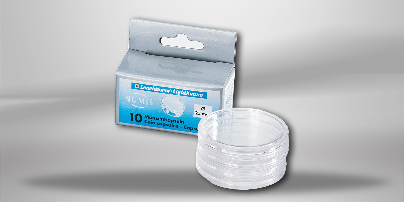 [25 mm] Leuchtturm Münzkapseln im 10er Pack