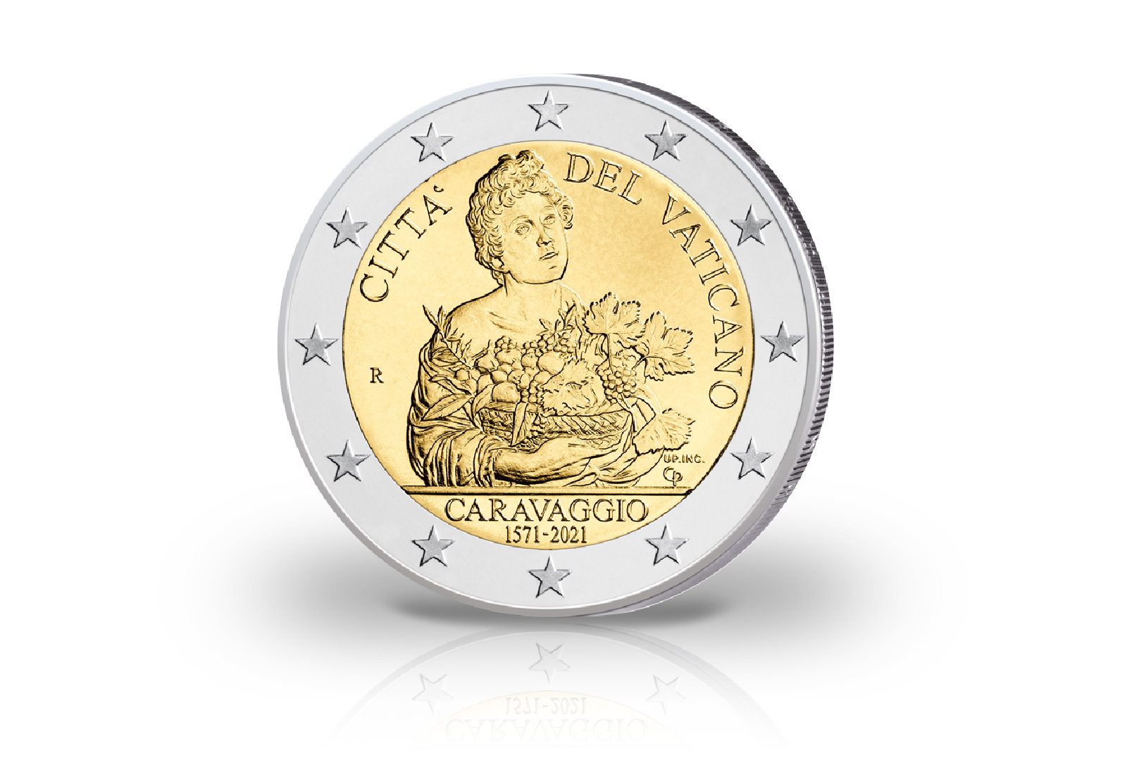 2 Euro 2021 Vatikan 450. Geburtstag von Caravaggio PP im Etui