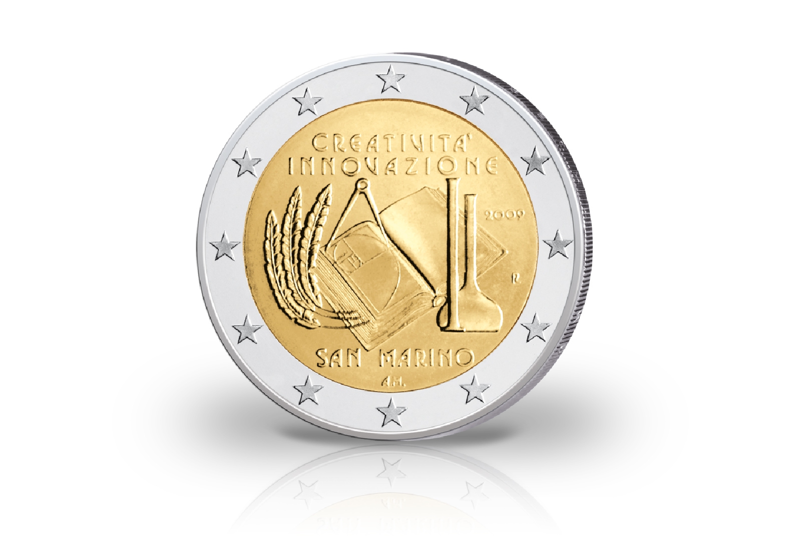 2 Euro 2009 San Marino Kreativität und Innovation st