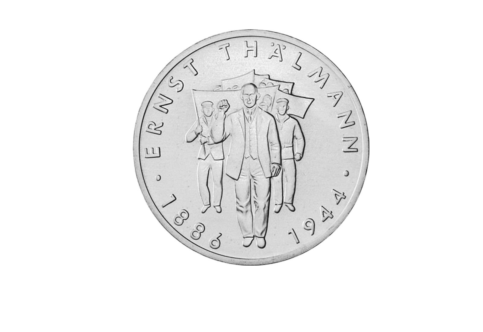 10 Mark DDR Probe 1986 100. Geburtstag Ernst Thälmann Jaeger-Nr. 1608P