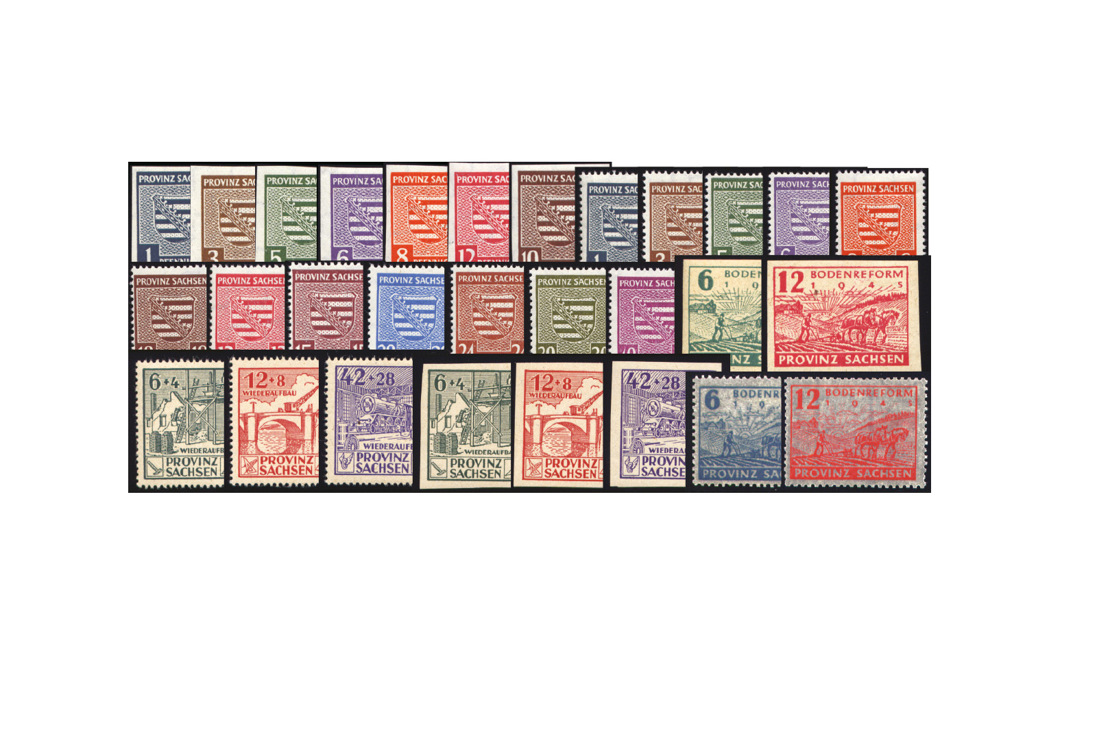 SBZ Provinz Sachsen 1945/6 komplett Michel Nr. 66-91 inkl. 80 X postfrisch