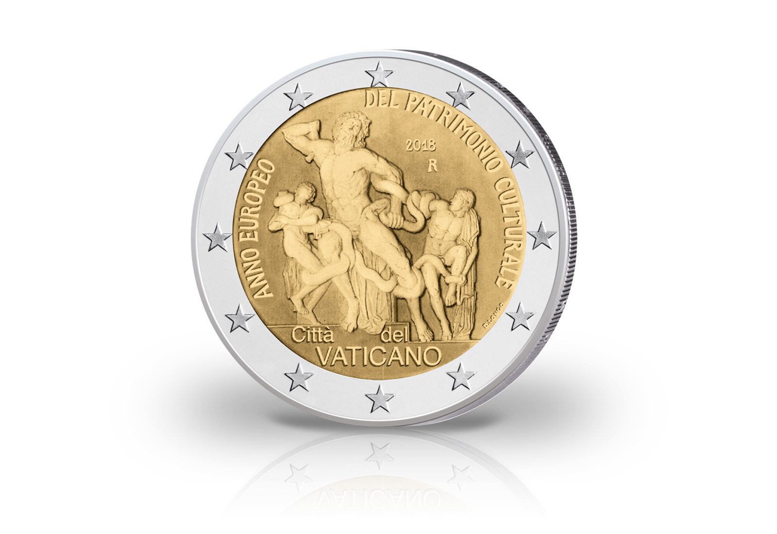 2 Euro 2018 Vatikan Europäisches Jahr Kulturerbe st im Blister