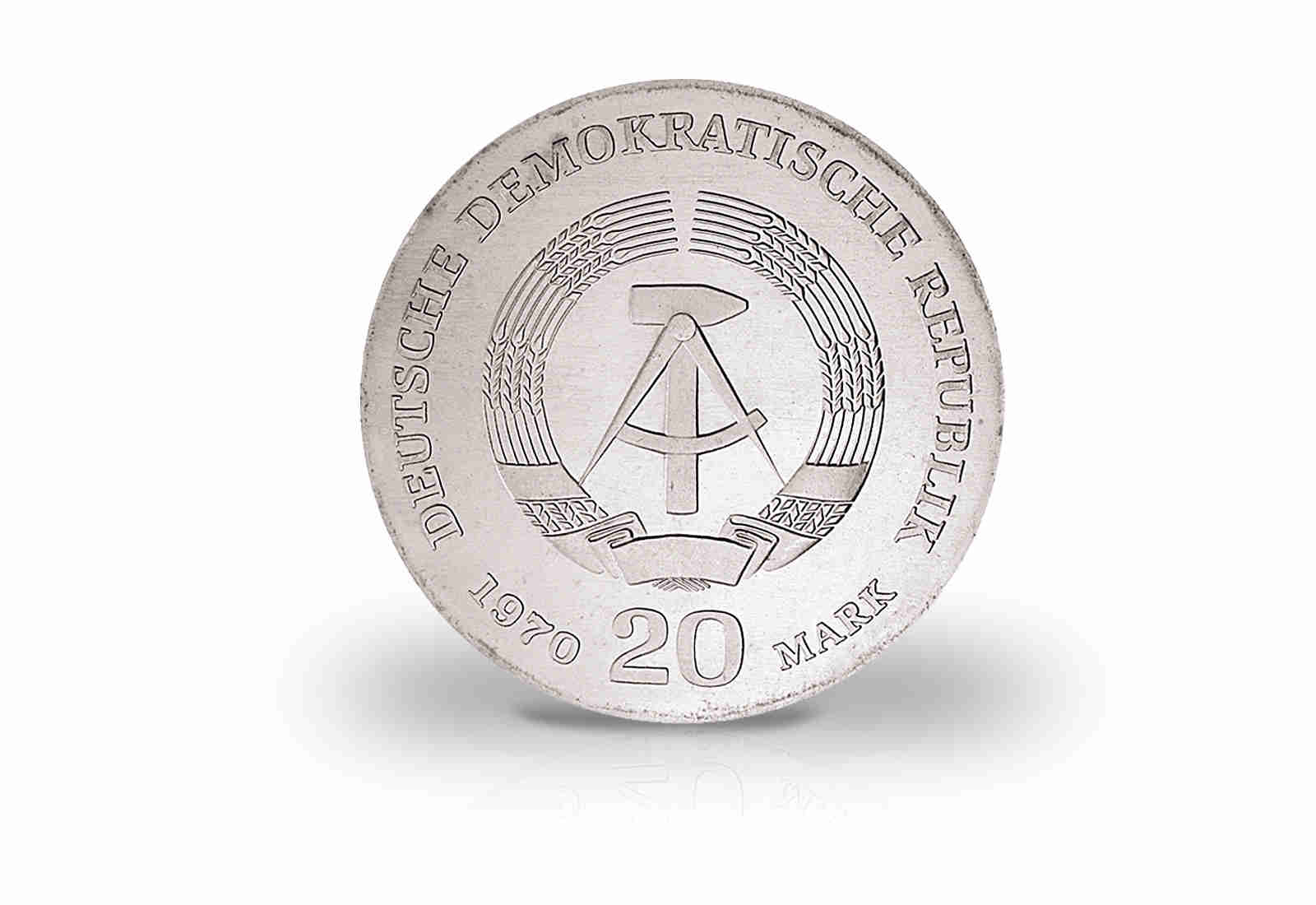 20 Mark Gedenkmünze 1970 DDR Friedrich Engels Jaeger-Nr. 1529