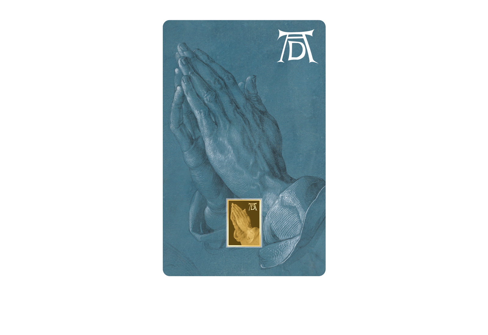 Goldmünze Motiv "Betende Hände - Albrecht Dürer" Coincard 999/1000 Gold Geschenk