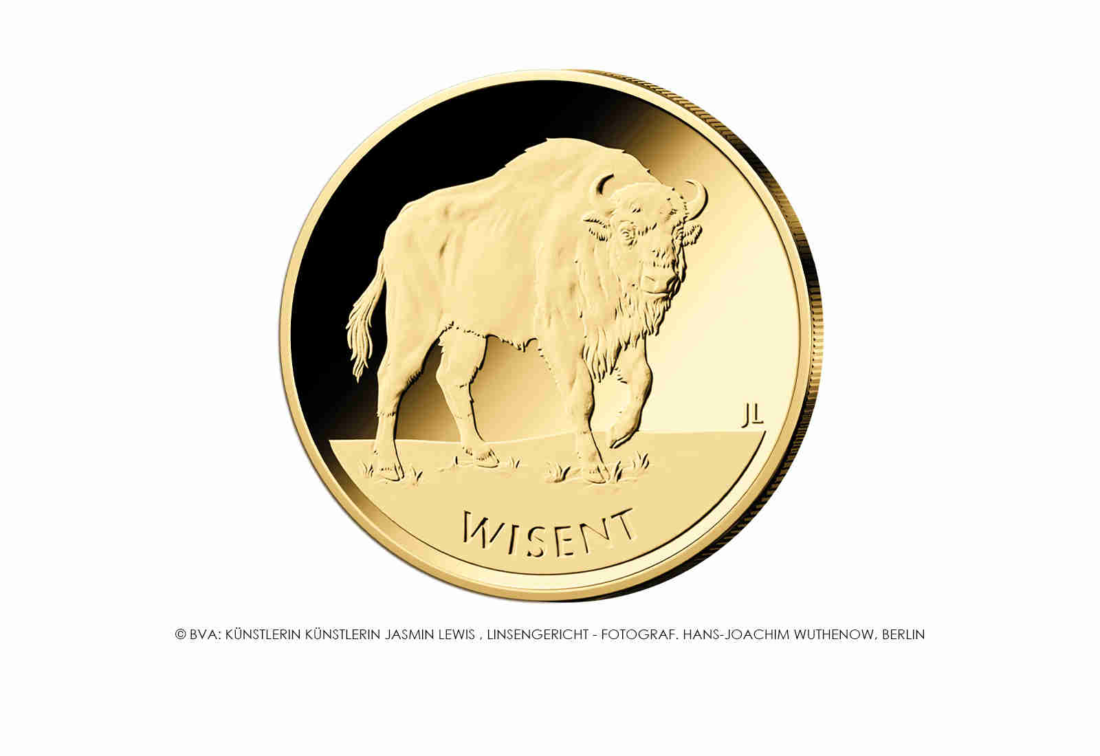 20 Euro 2026 Deutschland Goldmünze Wisent Prägestätte A-J