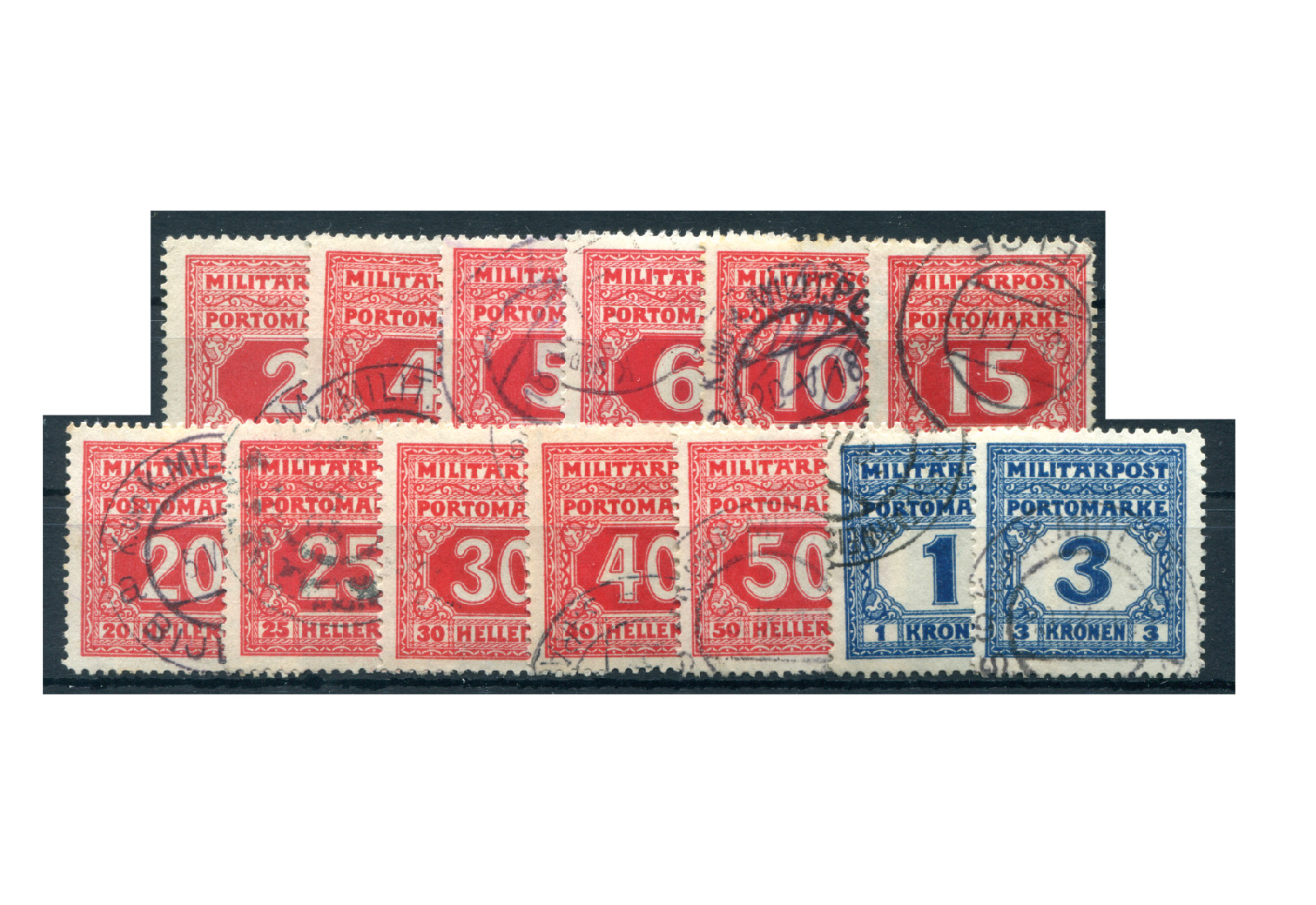 Bosnien-Herzegowina Portomarken P 14-26 Falz