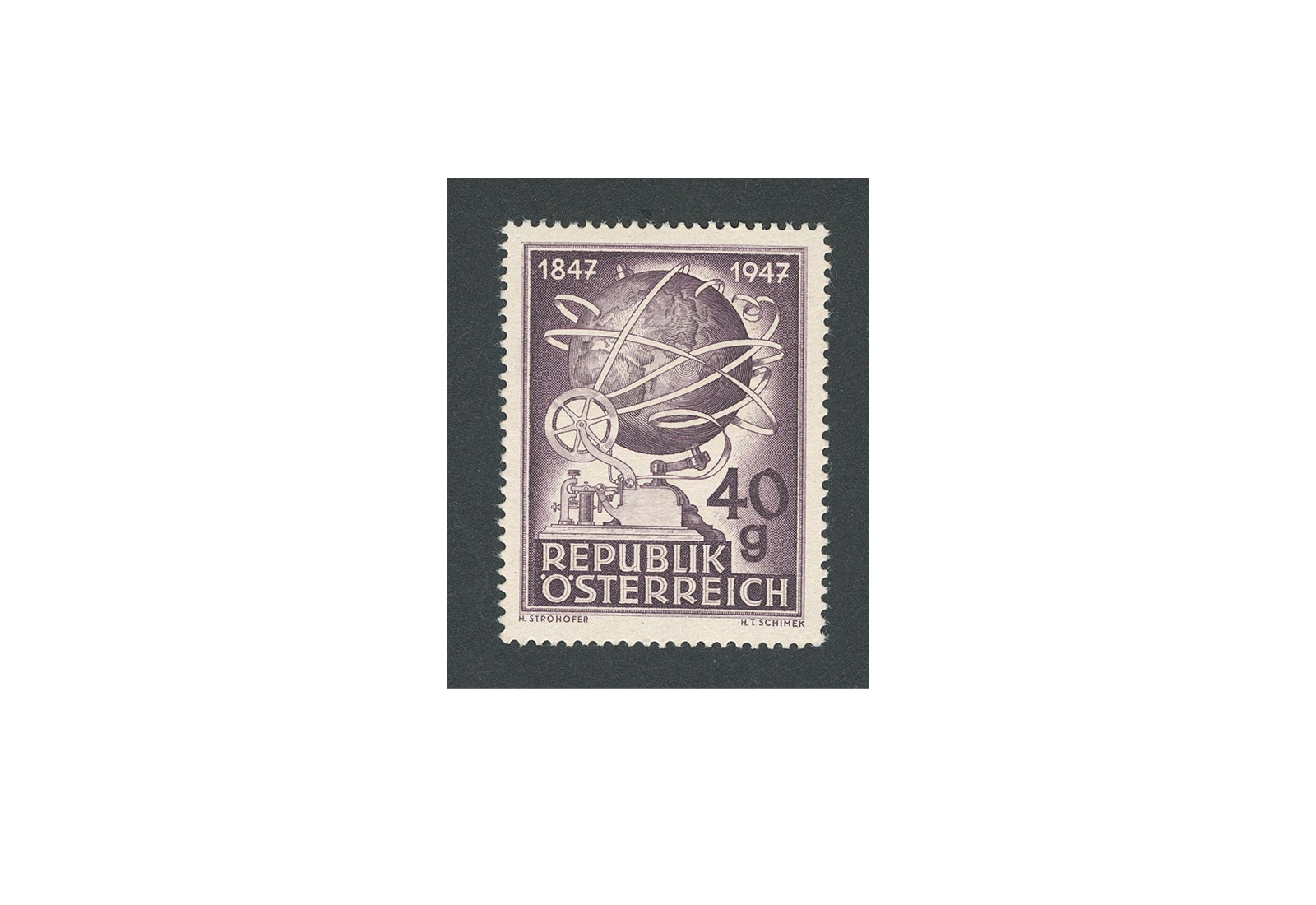 Briefmarke Österreich 100 Jahre Telegrafie MiNr.: 837 gest.