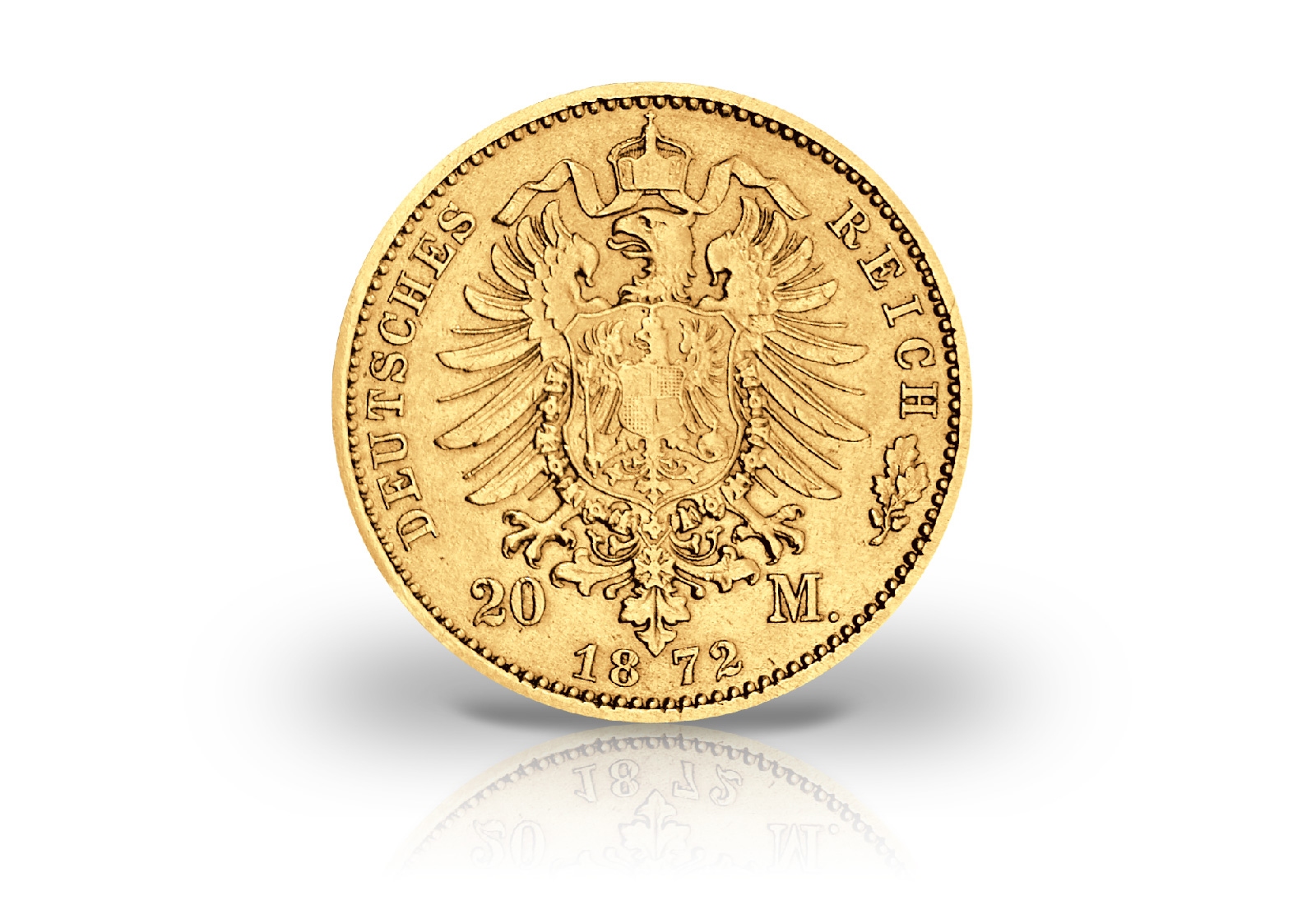 20 Mark Goldmünze 1872-1873 Deutsches Kaiserreich Bayern König Ludwig II. Jaeger-Nr. 194