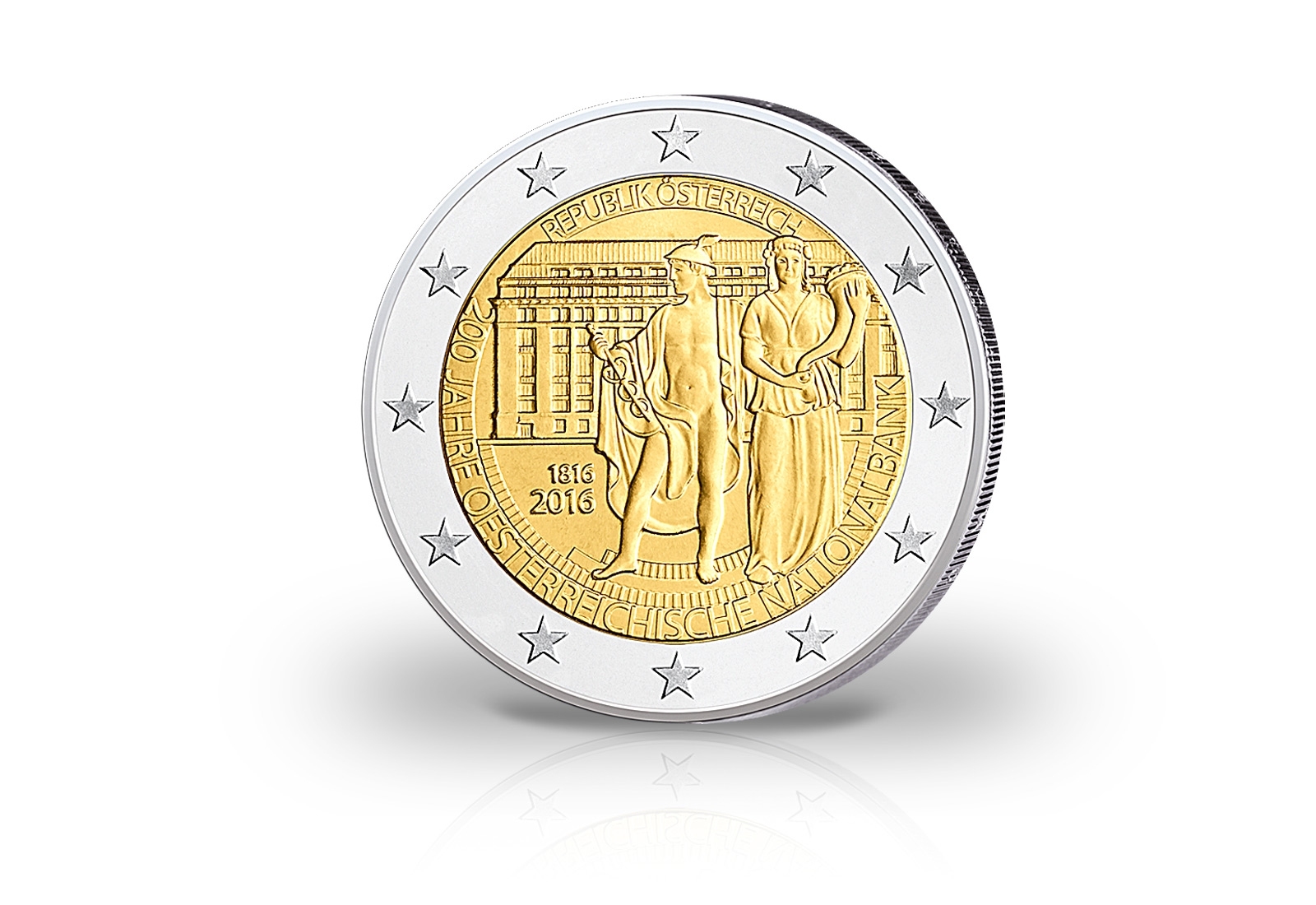 2 Euro 2016 Österreich 200 Jahre Österreichische Nationalbank