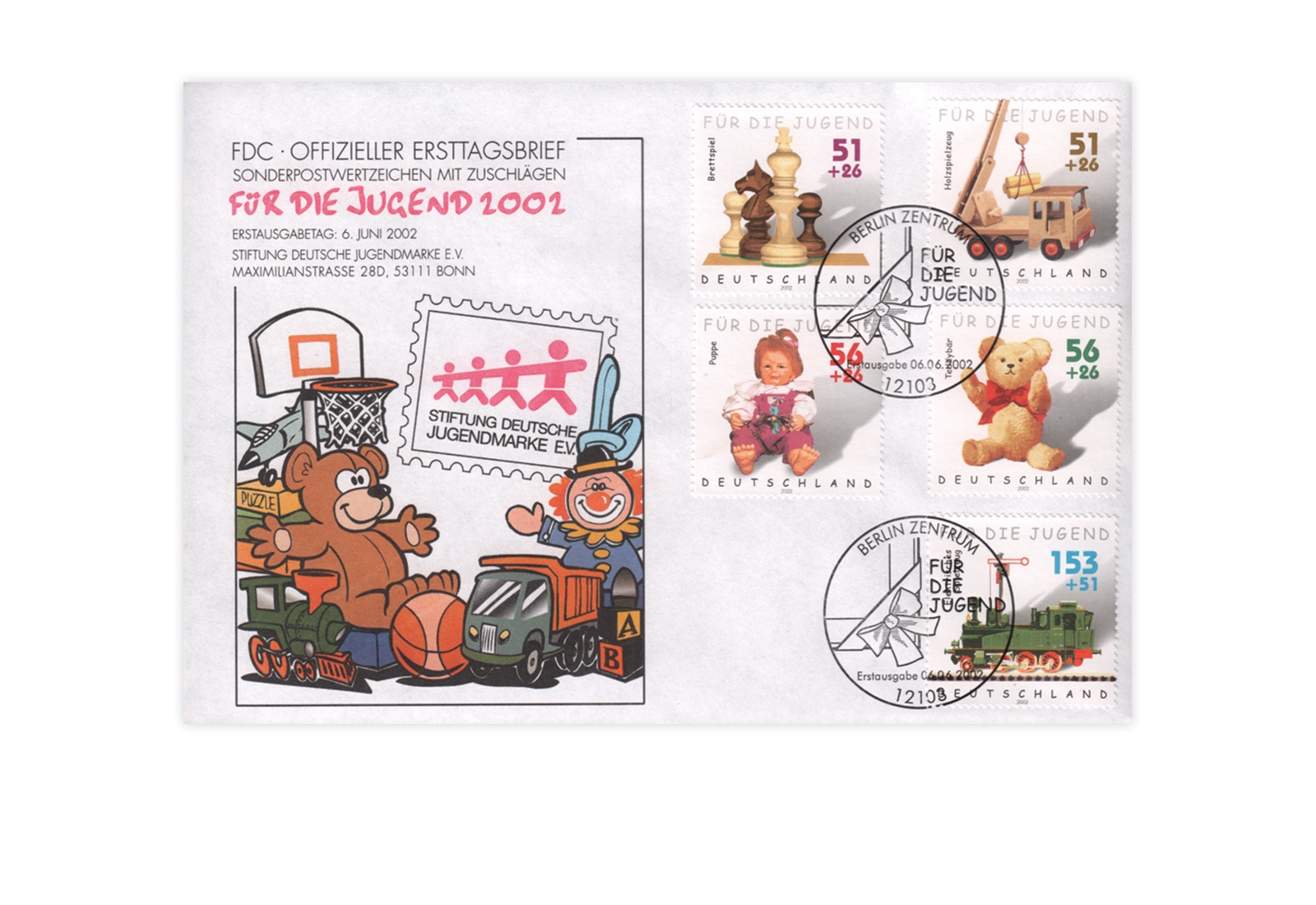 BRD Mi.Nr. 2260/2264 gestempelt auf FDC