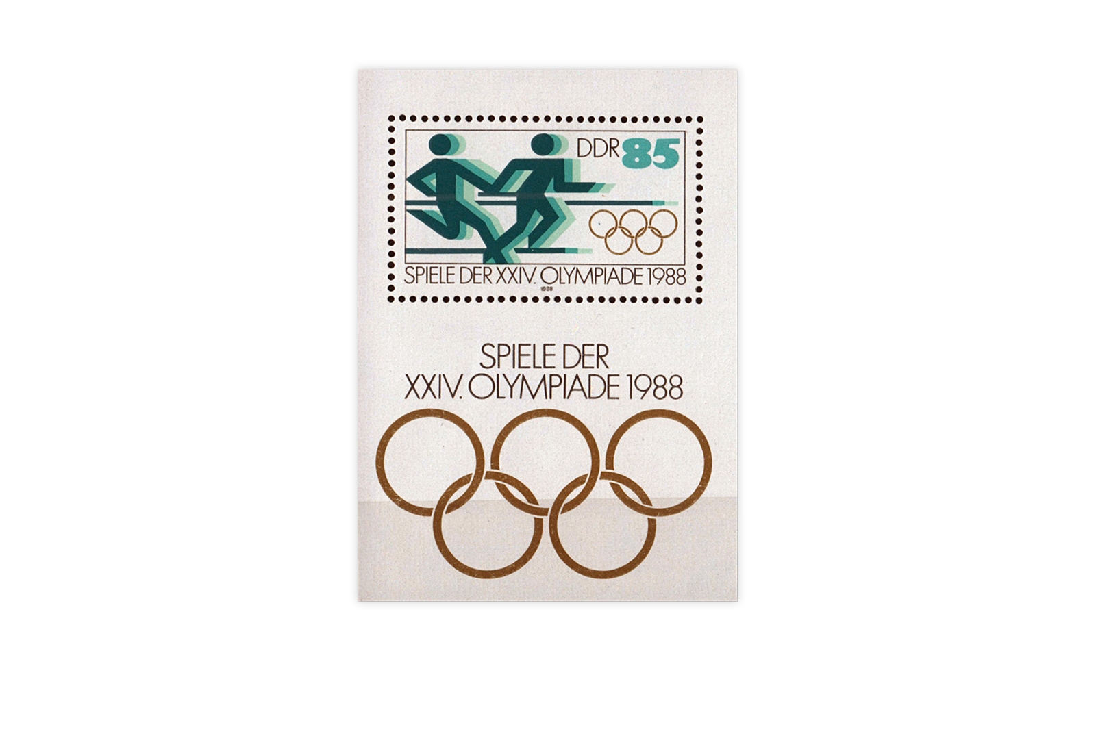 DDR Block 94 XXIV. Olympiade 1988 gestempelt