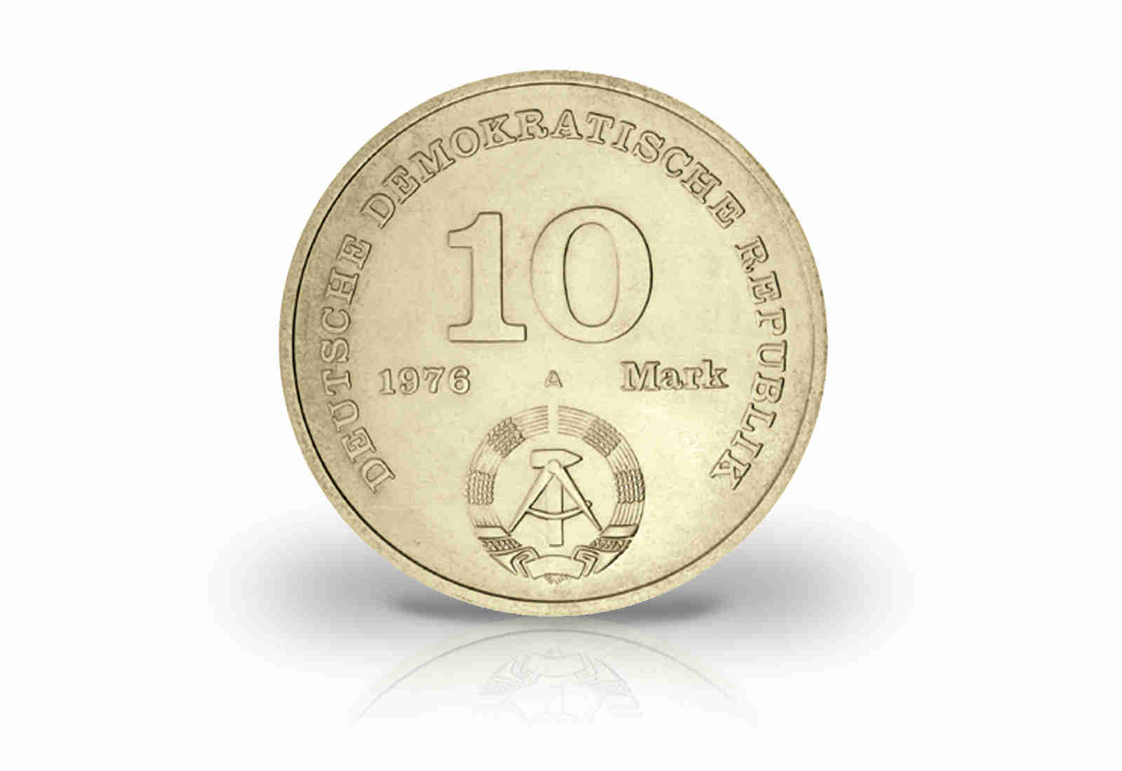 10 Mark Gedenkmünze 1976 DDR 20 Jahre Nationale Volksarmee Jaeger-Nr. 1560