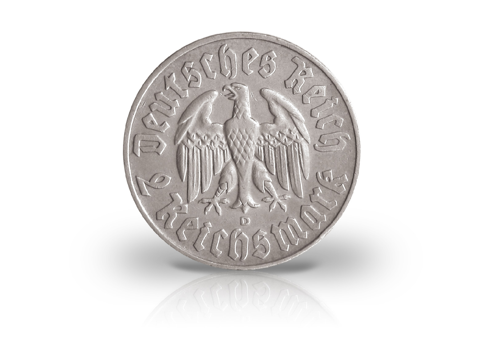 2 Reichsmark 1933 Drittes Reich Martin Luther Jaeger-Nr. 352