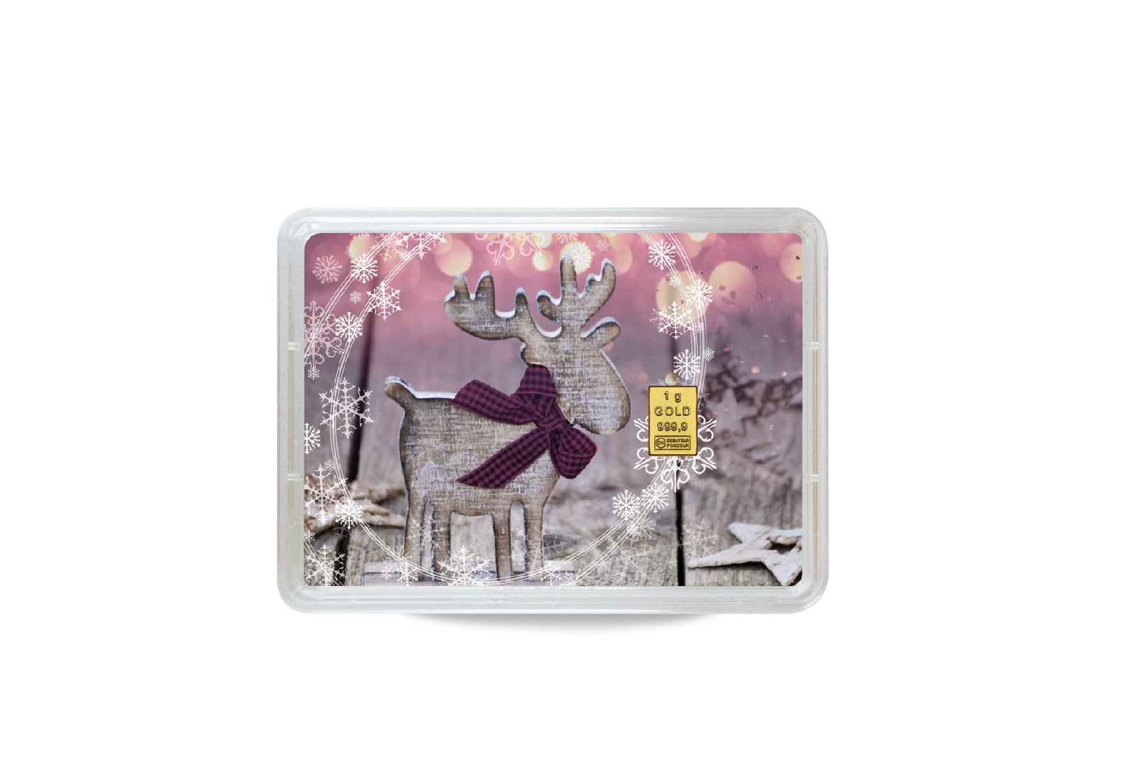 Goldbarren 1 g Weihnachten Frohes Fest