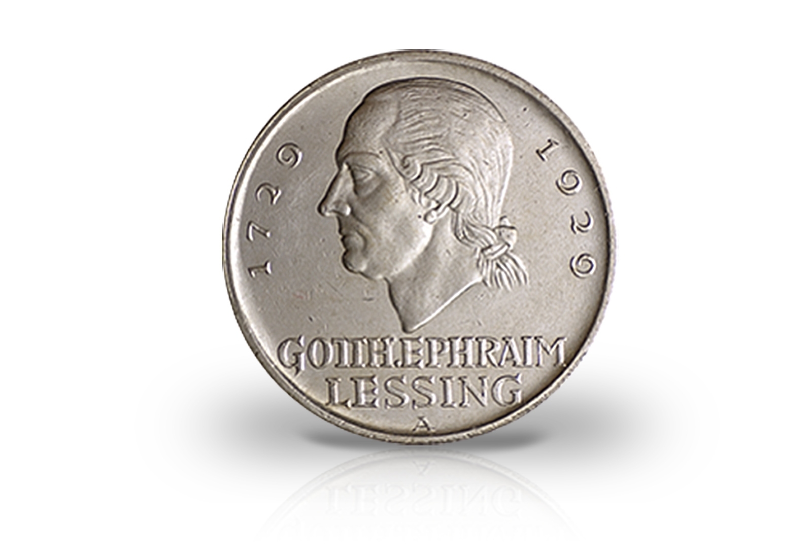 5 Reichsmark Silbermünze 1929 Weimarer Republik Gotthold Ephraim Lessing Jaeger-Nr. 336