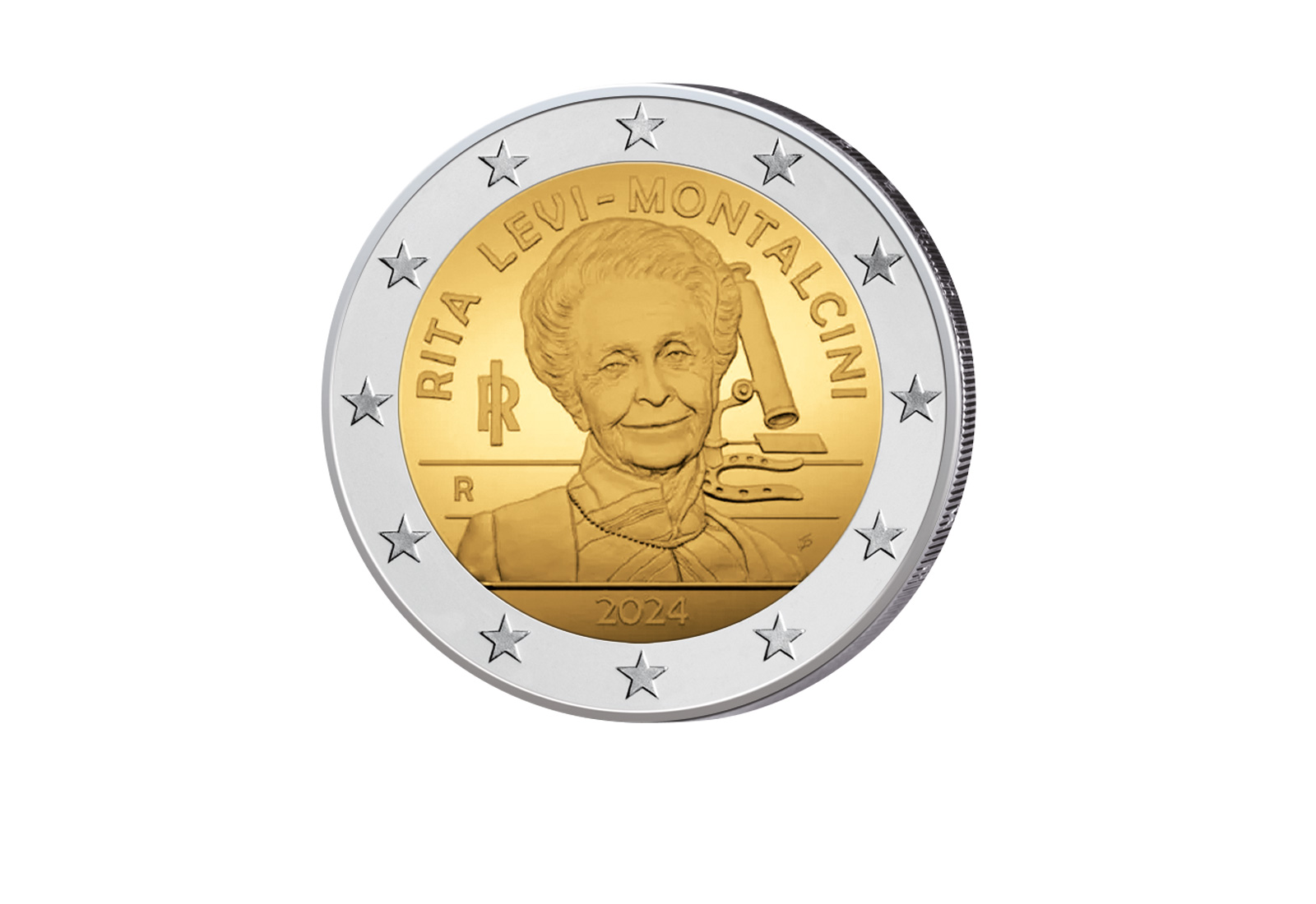 2 Euro 2024 Italien Medizin Nobelpreisträgerin Rita Levi-Montalcini