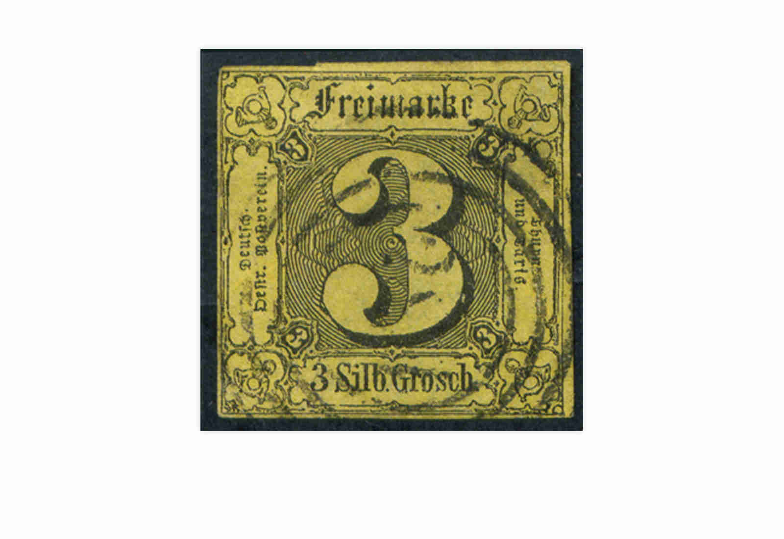 Briefmarke Altdeutschland Thurn und Taxis Freimarke 1852 Michel-Nr. 6 gestempelt