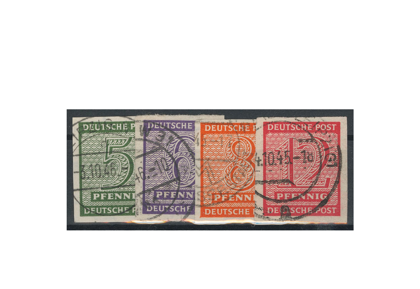 Briefmarken SBZ Mi.Nr. 116 Y/ 119 Y gestempelt