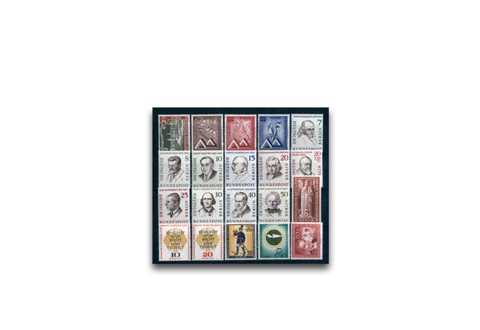 Berlin Jahrgang 1957 postfrisch Mi.Nr. 159-179